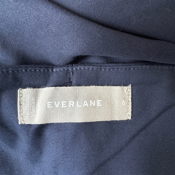 Everlane The Structured Navy Tank Midi Dress Size 6 - Picture 6 of 13
